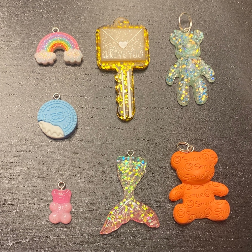 Colorful Resin Charms Set